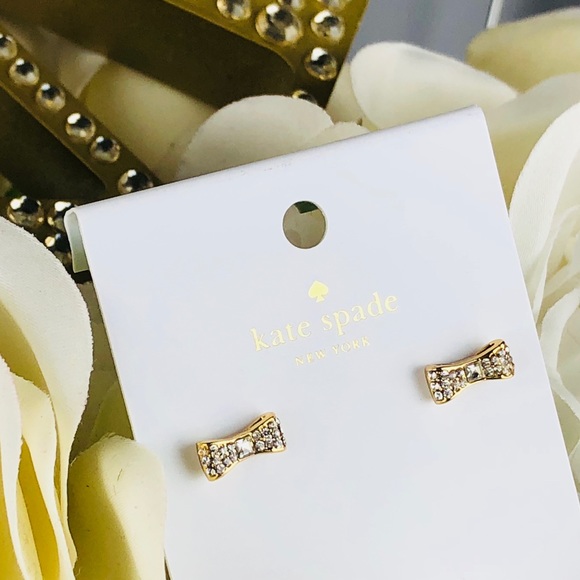 Kate Spade Ready Set Bow Rhinestone Earrings - Picture 2 of 5